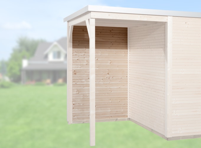 Weka Rückwand für Anbau 150 cm für Designhaus 172 „wekaLine“