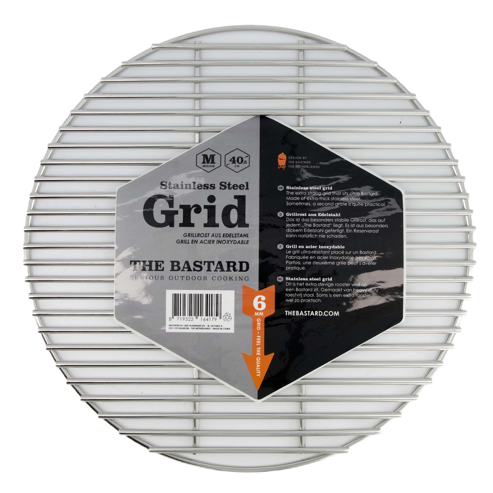 The Bastard Grillrost Edelstahl MEDIUM 40 cm