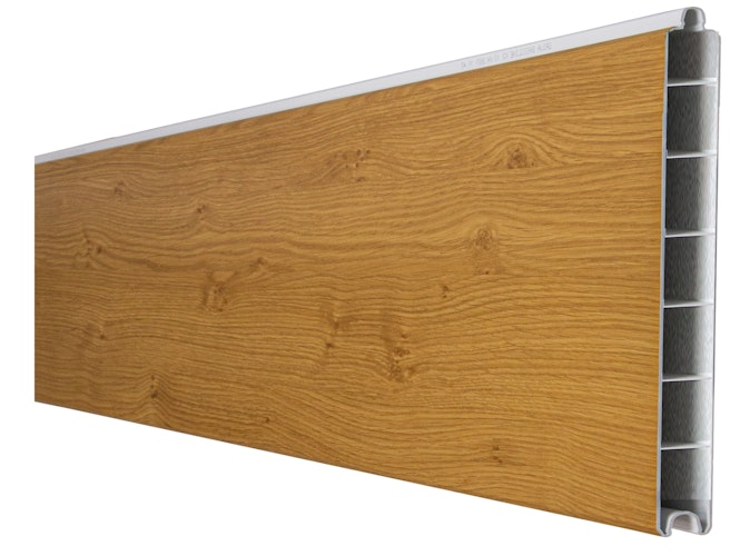 GroJa BasicLine PVC Stecksystem Einzelprofil schmal 180 x 15 x 1,9 cm