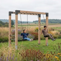 EXIT Holz-Monkeybar Linea Robust 110 mit Doppelschaukel