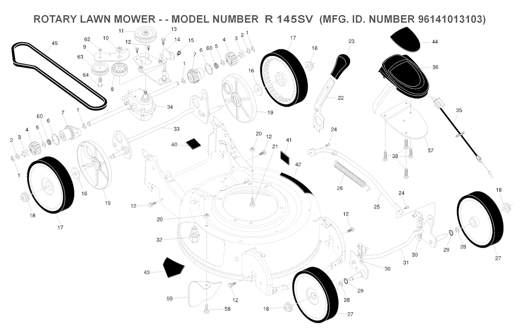 Explosionszeichnung Ersatzteile