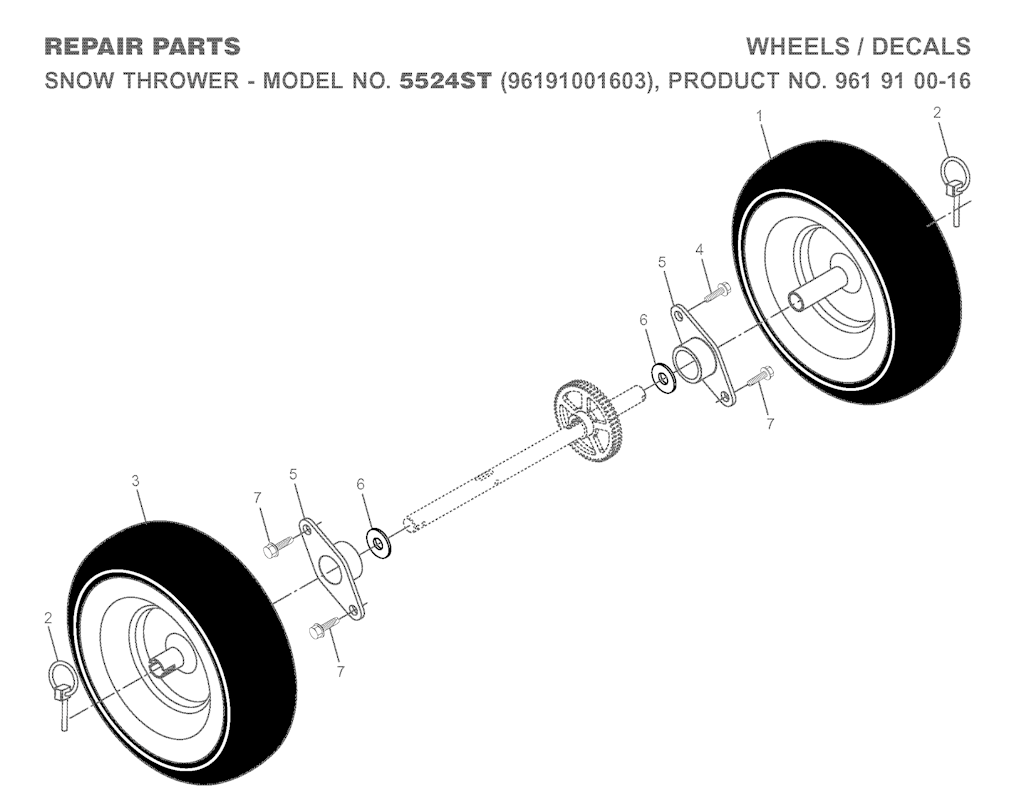 Explosionszeichnung Ersatzteile