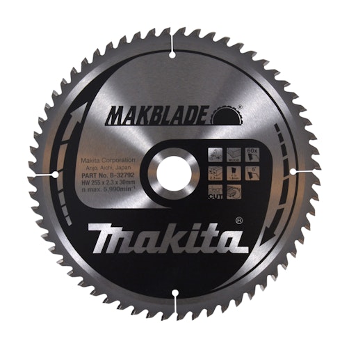 Makita MAKBLADE Sägeb. 255x30x60Z B-32792