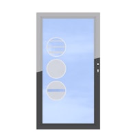 TraumGarten System Glas Einzeltor auf Maß