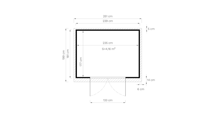 Bertilo Gerätehaus Timmo 4 - 19 mm