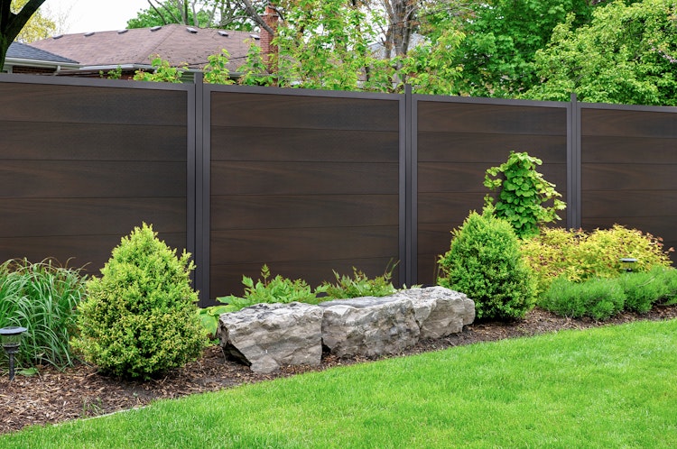 GroJa Viento Designzaun Typ Hochkant 90x180 mit Rahmen Anthrazit