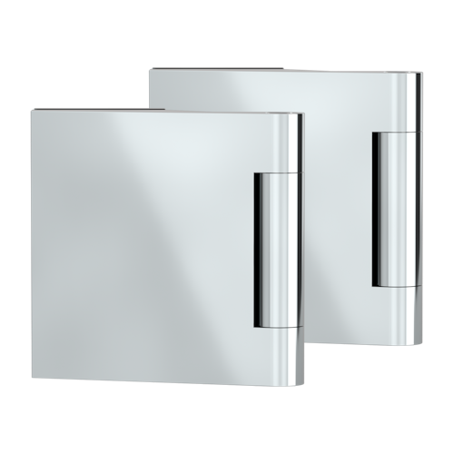 Griffwerk PURISTO 1.0 -Edelstahl Optik poliert Bandsatz 3tlg Office