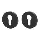 Vorschaubild Griffwerk Rosettenpaar rund GK4 -Graphitschwarz Schraubtechnik -PZ