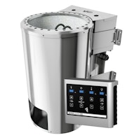 Karibu Plug & Play - Bio-Kombiofen 3,6 kW mit externer Steuerung Easy weiß