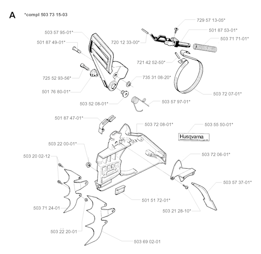 Husqvarna Kettensägen 394 XP EPA, USA ONLY, 19980900001-Current
