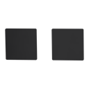 Vorschaubild Griffwerk FRAME | DESIGN MANUFAKTUR ROSETTE -Graphitschwarz Rosettenpaar eckig -Prontofix -Blind