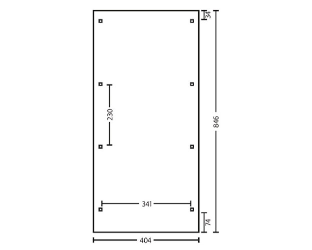 Skan Holz Emsland - Flachdach Carport aus Leimholz Breite 404 cm