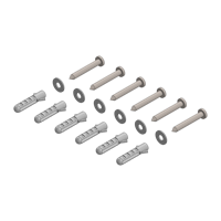 Griffwerk PLANEO AIR silent Schrauben & Dübel für Anschlagprofil