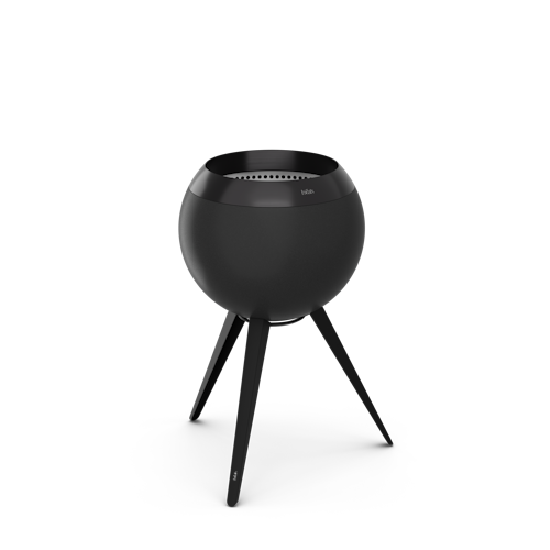 höfats MOON 45 All Black Feuerschale mit hohem Fuß