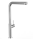 Vorschaubild Minimalistischer Wasserhahn Küchenarmatur, TECNO, mit 360° schwenkbarem L-Auslauf, Verchromt