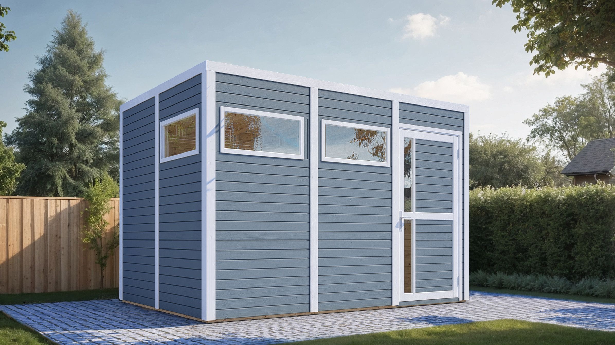 Bertilo Element-Gartenhaus Cubus 3 - 19 mm