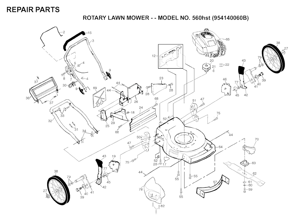 Explosionszeichnung Ersatzteile