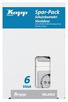 Kopp Steckdose edelstahl - 912120010