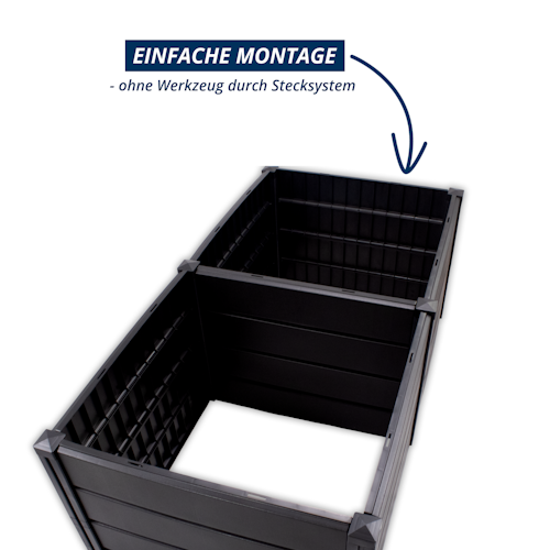 KHW Hochbeet Demeter Größe XL - B 158 x T 82 x H 61 cm - 672 l
