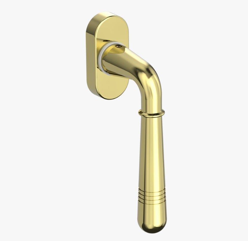Griffwerk Fenstergriff FABIA Messing-Optik L 7x32mm
