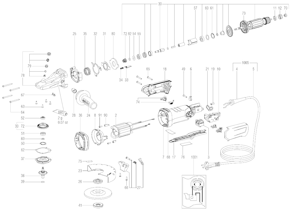 Explosionszeichnung Ersatzteile