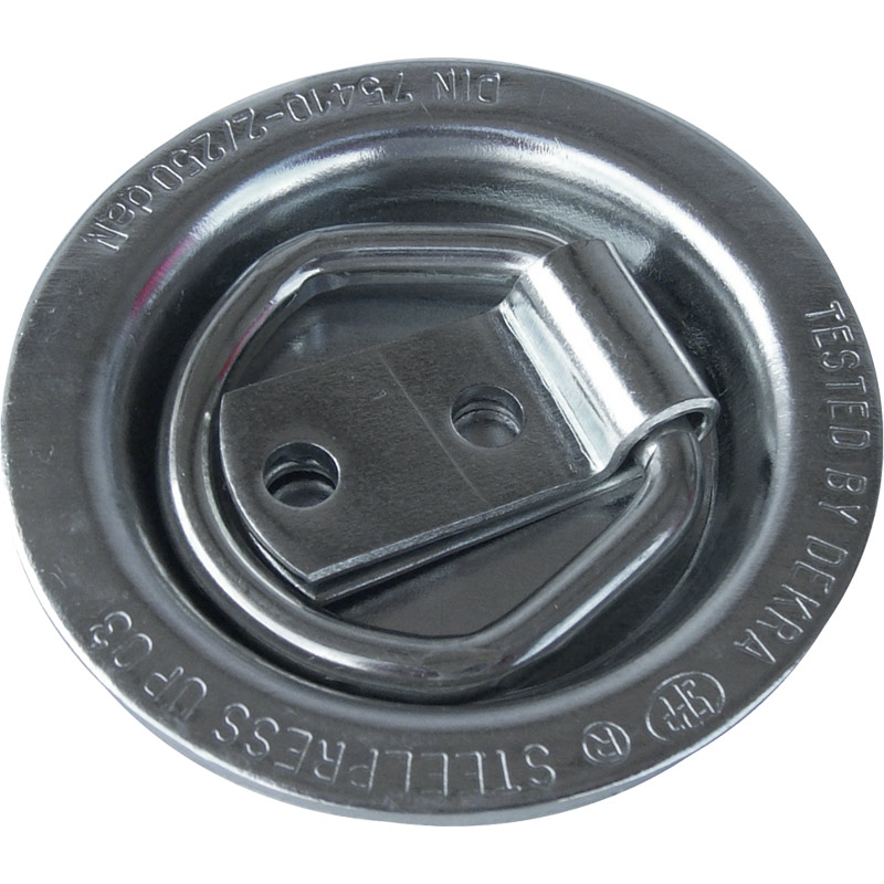 Zurrmulde Einbau Tellerform, 250 daN, verzinkt