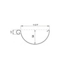 Vorschaubild Metall Dachrinnenset für Skan Holz Terrassenüberdachung Andria/Ancona 541 cm mit Kunststofffallrohr(en)