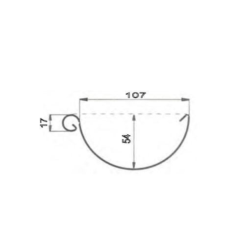 Metall Dachrinnenset für Skan Holz Terrassenüberdachung Andria/Ancona 541 cm mit Kunststofffallrohr(en)