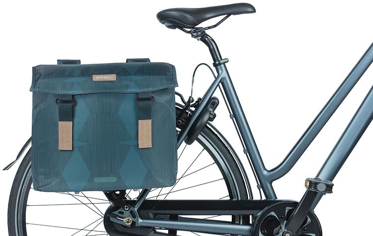 Basil Elegance MIK Doppeltasche blau