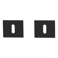 Griffwerk FRAME | DESIGN MANUFAKTUR ROSETTE -Graphitschwarz Rosettenpaar eckig -Prontofix -BB