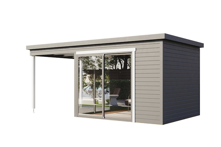 Wolff Finnhaus Gartenhaus Starletta 5232 mit Schiebetüren
