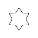 Vorschaubild Kaiser Ausstechform Stern 6-zackig 6 cm