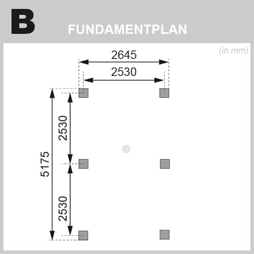 Karibu Pavillon Carport Kirn 1/2/3 - KDI
