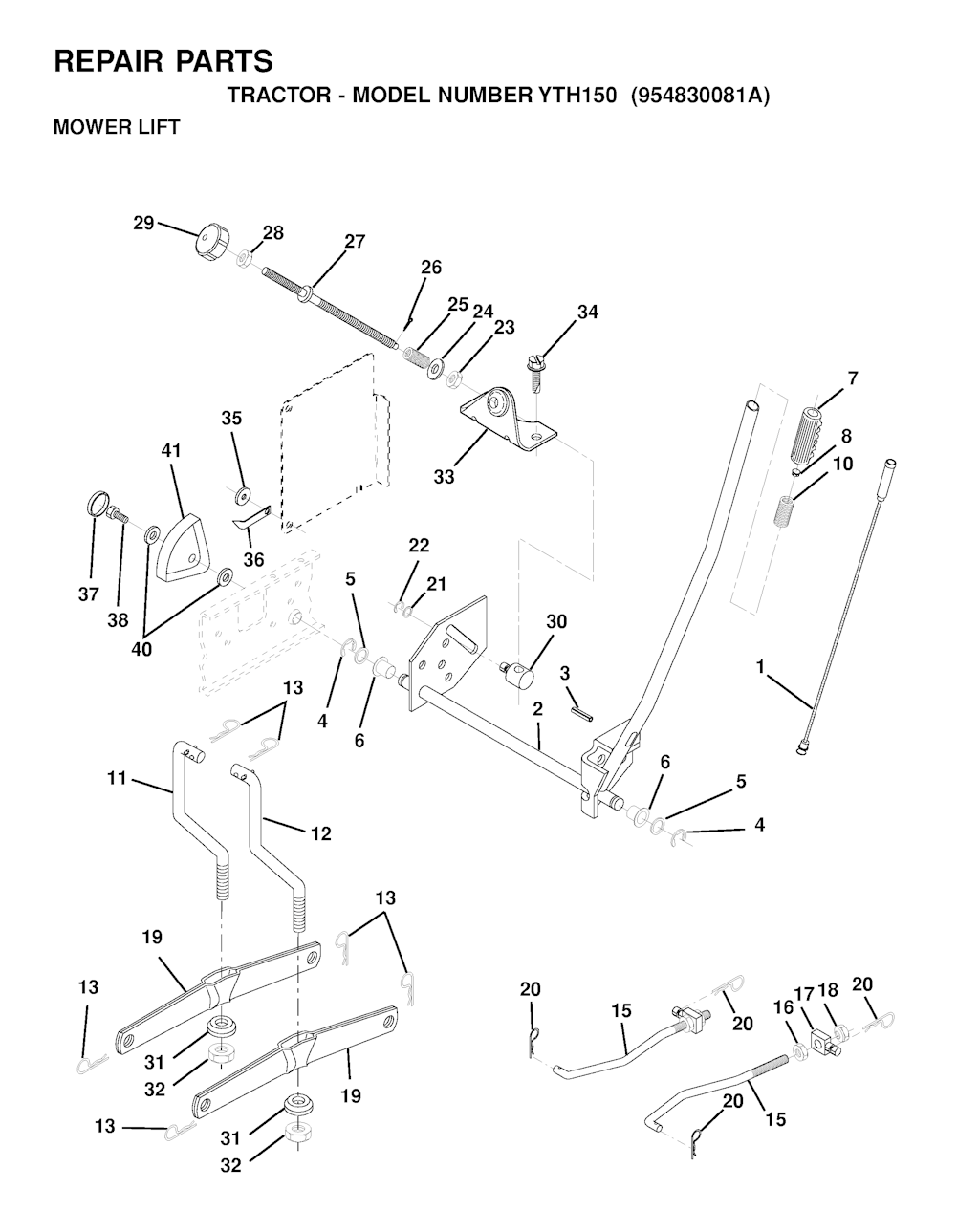 Explosionszeichnung Ersatzteile
