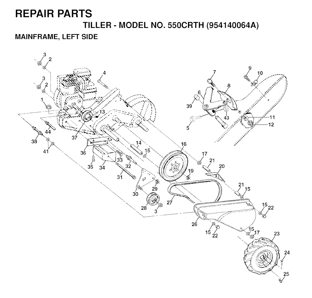 Explosionszeichnung Ersatzteile