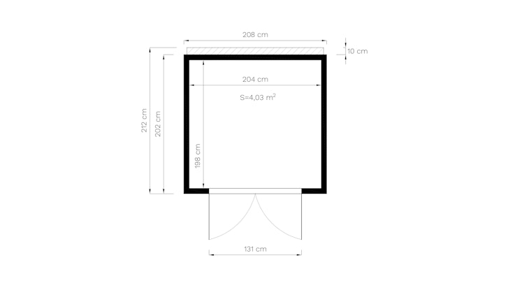 Bertilo Gerätehaus Box 3 - 18 mm