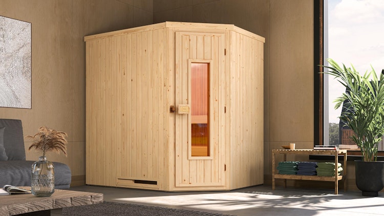 Weka Elementsauna Varberg 1 mit Eckeinstieg - 68 mm