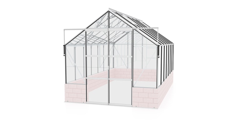 Vitavia Gewächshaus Cassandra 11500 inkl. 4 Dachfenstern - 11,5 m²