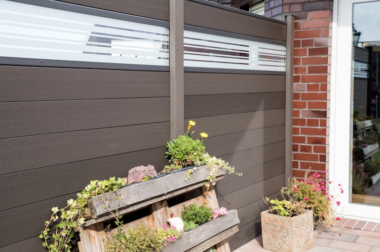 GroJa Solid Stecksystem Bausatz Quadratisch inkl. Glas-Designeinsatz 30cm