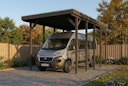 Vorschaubild Skan Holz Friesland - Flachdach Caravan-Carport aus Nadelholz Breite 402 cm
