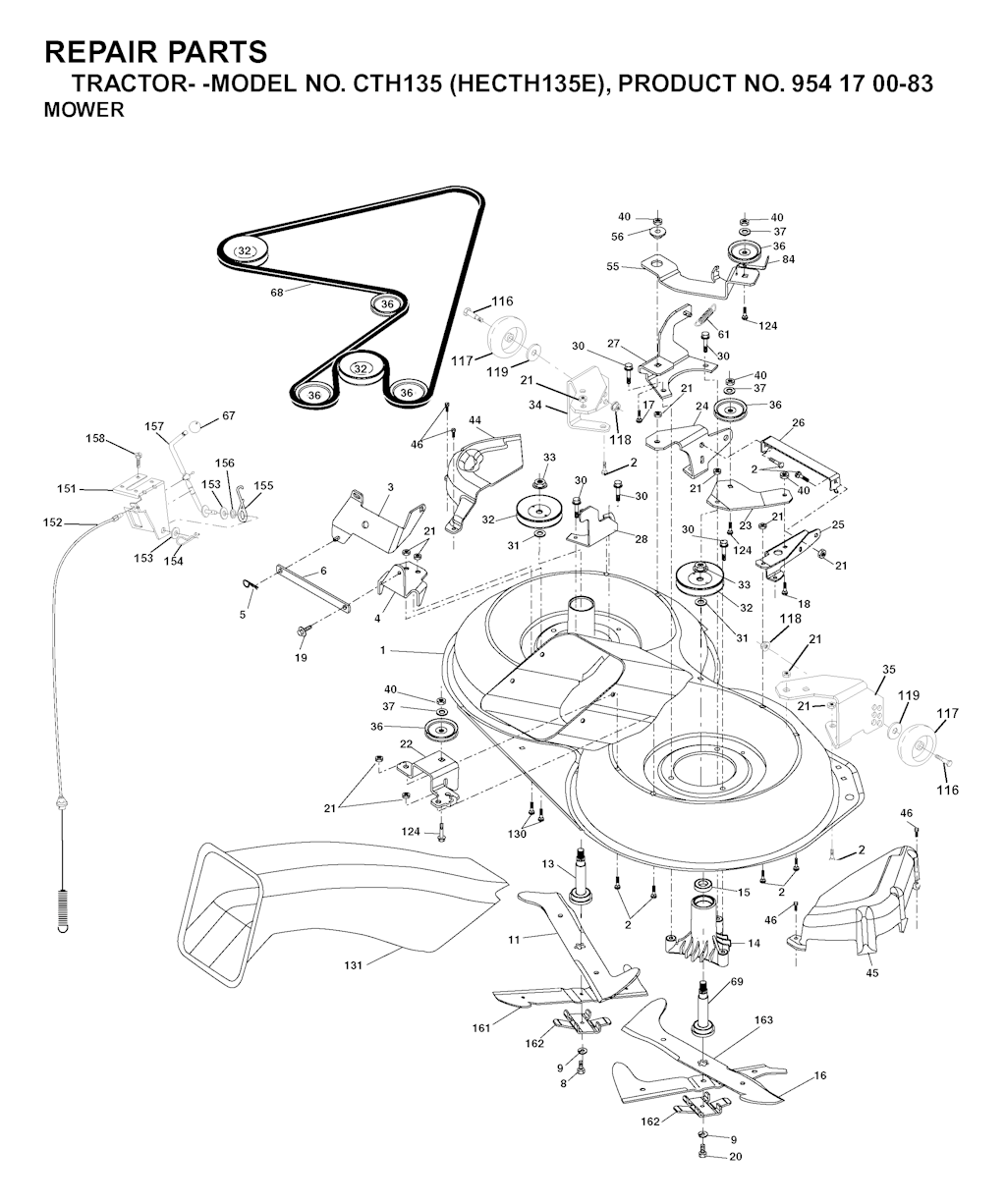 Explosionszeichnung Ersatzteile