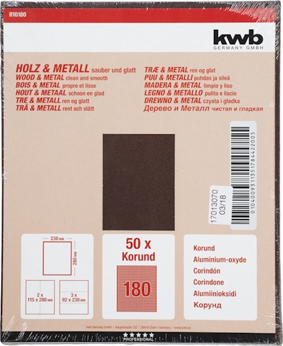 kwb Schleifbogen Korund K 180 810180