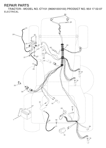 Husqvarna Gartentraktoren 96061000100 CT151