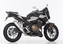 Vorschaubild HURRIC SLIP-ON Schalldämpfer Supersport Aluminium poliert für HONDA CB500F,CB500X,CBR500R