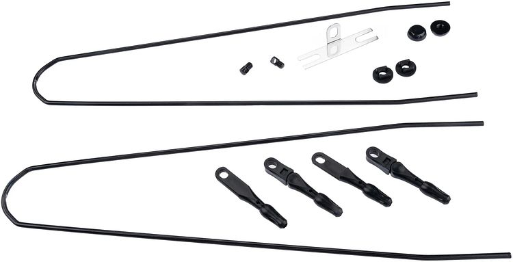 CONTEC Schutzblech-Set Splash Protect DLX 28 Zoll schwarz 28" - 41 mm breit