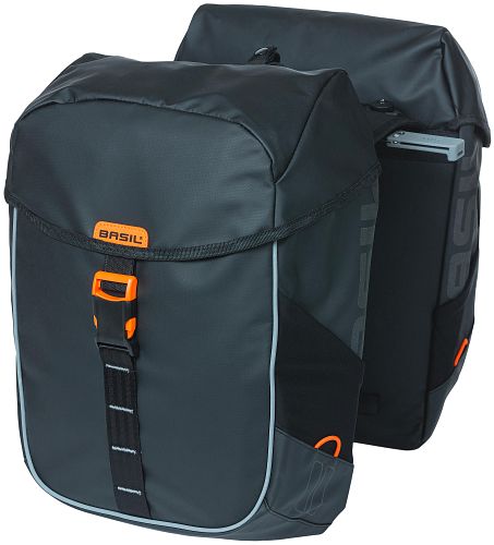 Basil Miles Doppeltasche schwarz orange