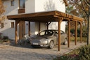 Vorschaubild Skan Holz Friesland - Flachdach Carport aus Nadelholz Breite 402 cm