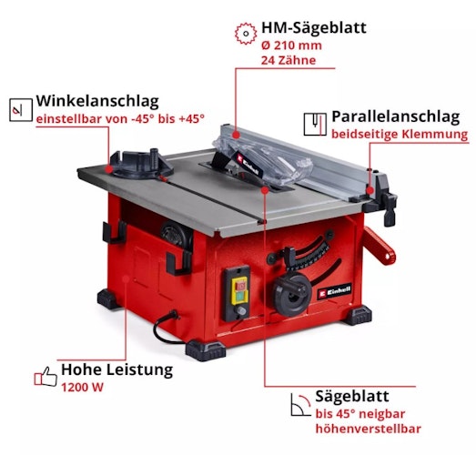 Einhell Tischkreissäge TC-TS 8 4340426