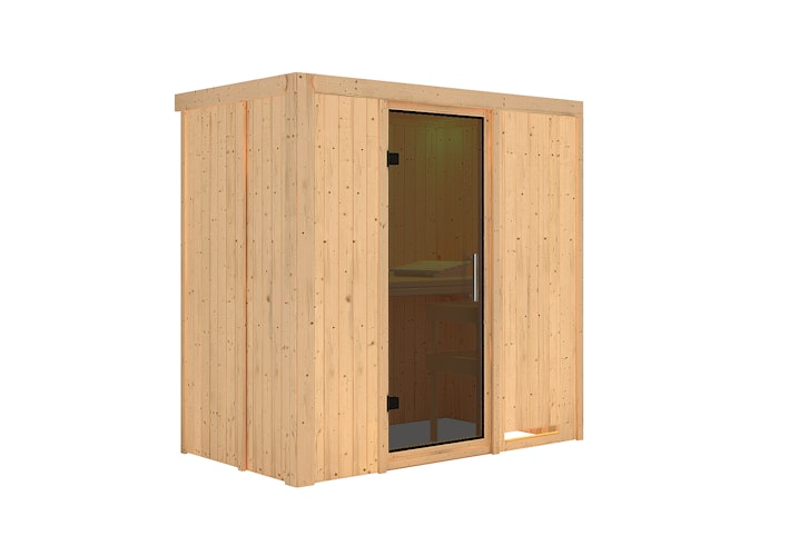 Karibu Sauna Variado mit Fronteinstieg 68 mm inkl. gratis Sauna-Zubehörset im Wert von 234,94 €