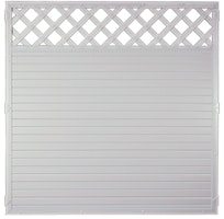 T&J LIGHTLINE Kunststoff Zaun Ranki 1800 x 1800 mm Weiß